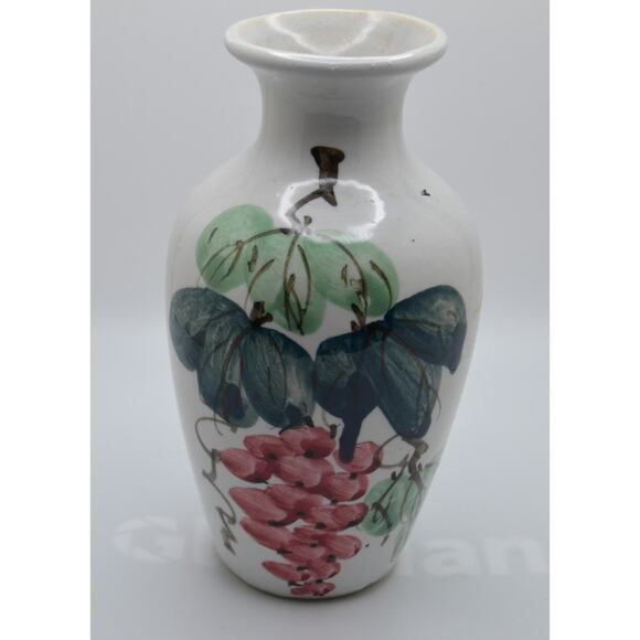 Brinn's Pittsburgh Ceramic Flowered Vase - Vintage Hand Painted Made in Taiwan - Picture 1 of 7
